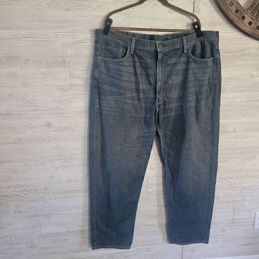 Levi 550 Relaxed Straight Jeans Mens SZ 46 X 32 Dark Wash